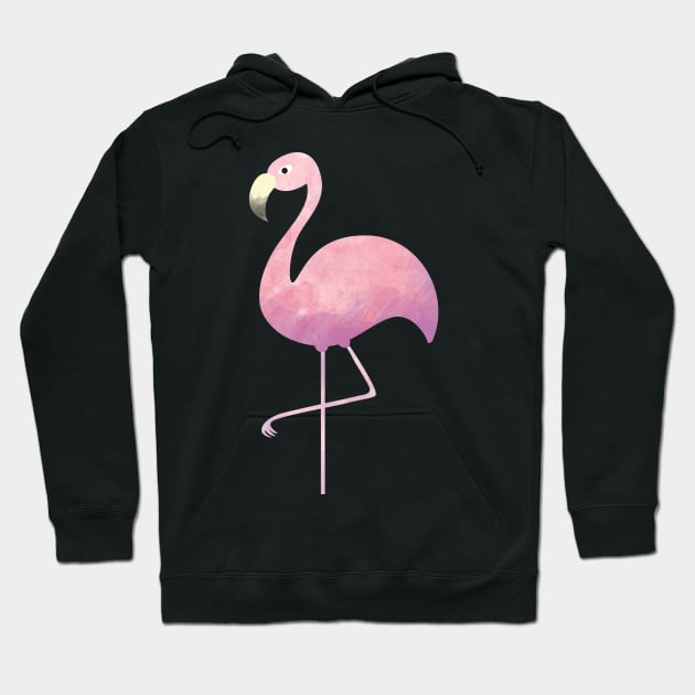 Pink Flamingo Hoodie by thewishdesigns
